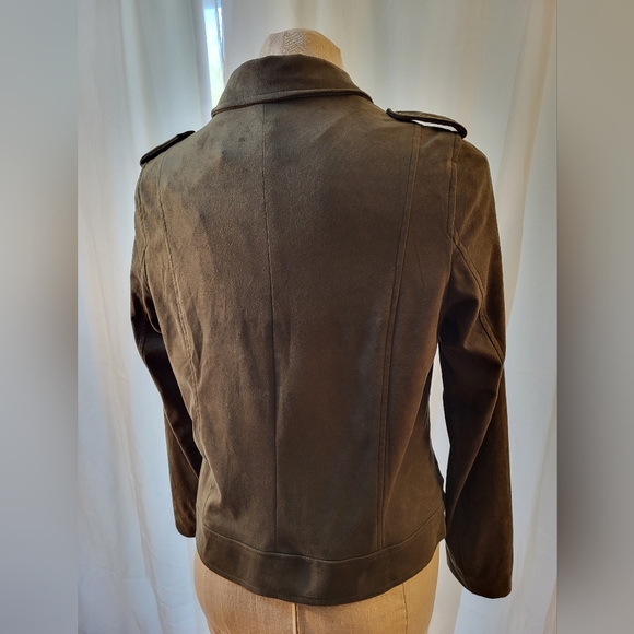 Who What Wear Women Green olive Jacket Size L. NWT - Picture 2 of 7